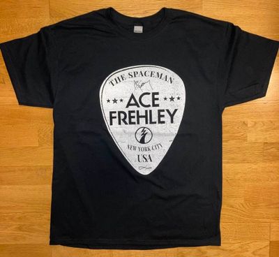 Ace Frehley " Guitar Pic " White print