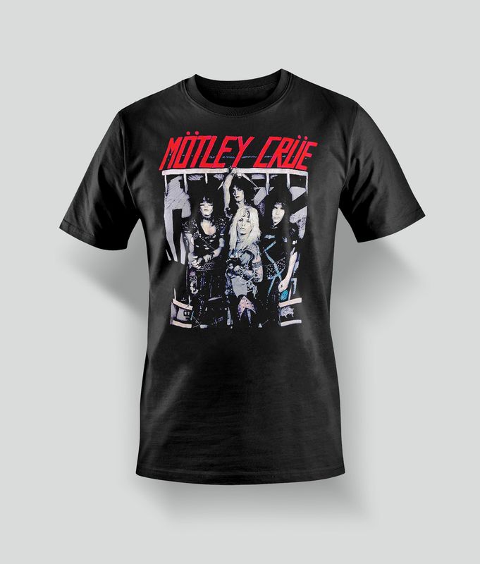 Motley Crue T-Shirt Gruppbild ´84