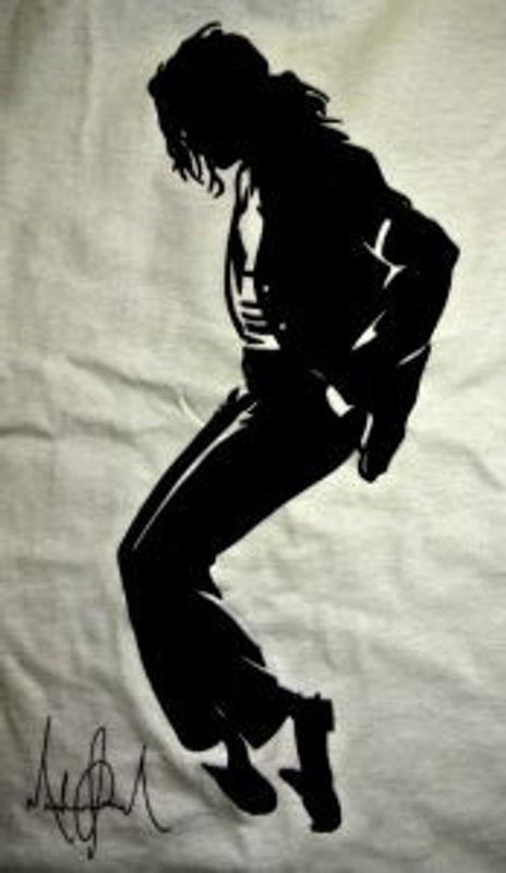 Michael Jackson Baseball T-Shirt Shadow
