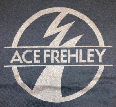 Ace Frehley " LOGO " Black on Black