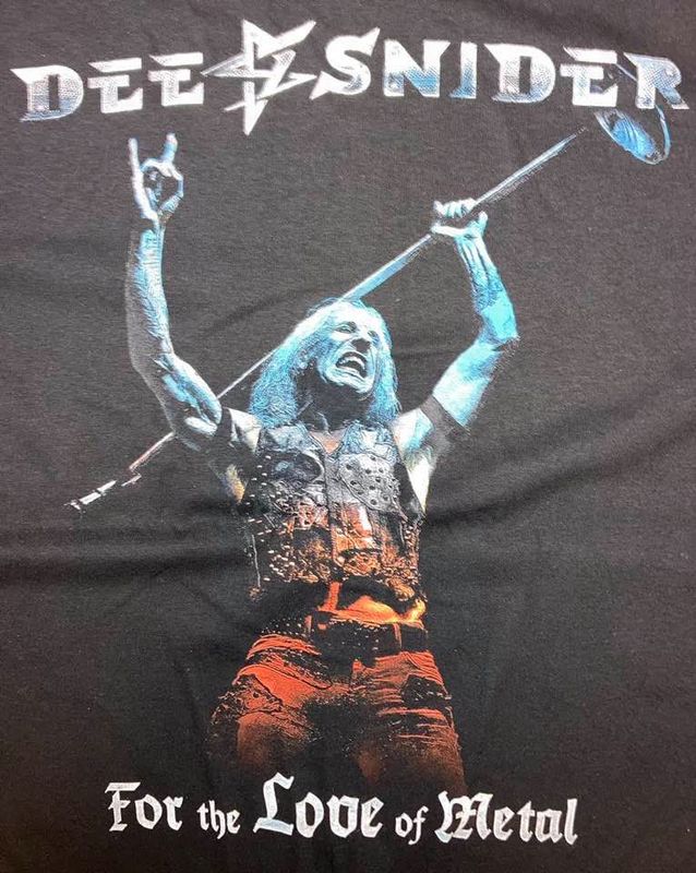 Dee Snider T-Shirt For the love of metal Officiell Turné tröja
