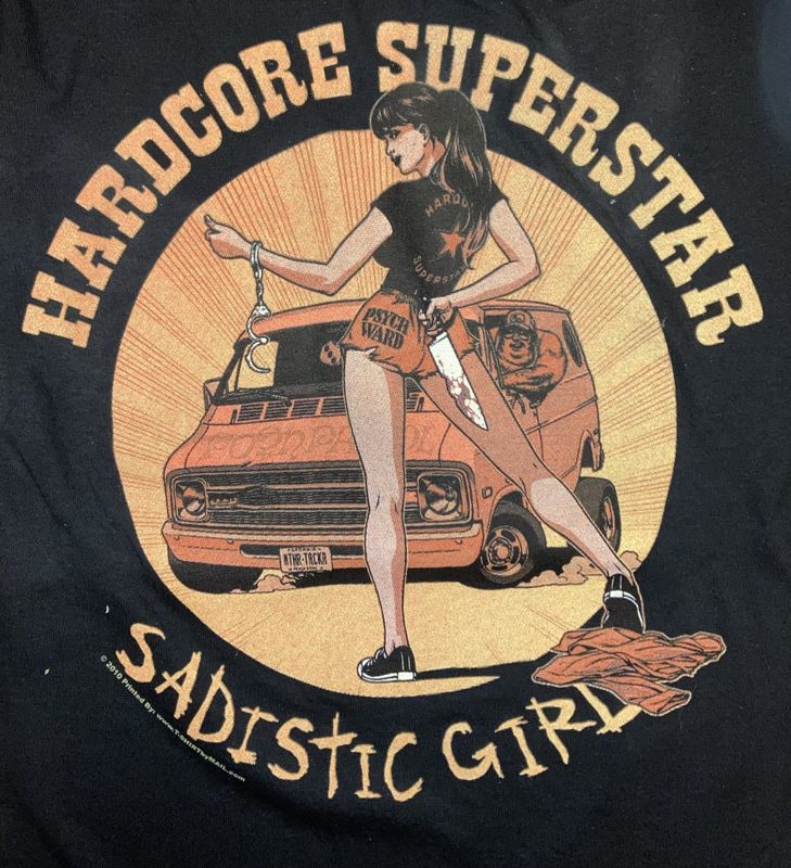 Hardcore Superstar T-Shirt Sadistic Girls Kniv