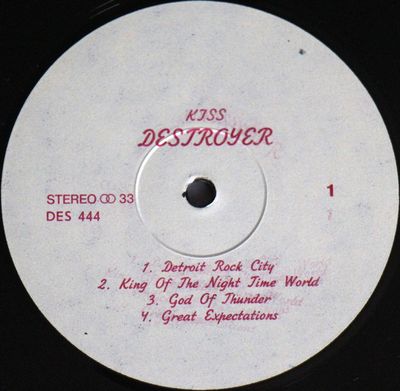 KISS vinyl "Destroyer"