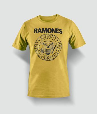 Ramones Gul T-Shirt Look out below