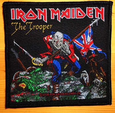 Iron Maiden Tygmärke The Trooper