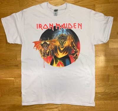 Iron Maiden " Head of the beast " Ice White shirt