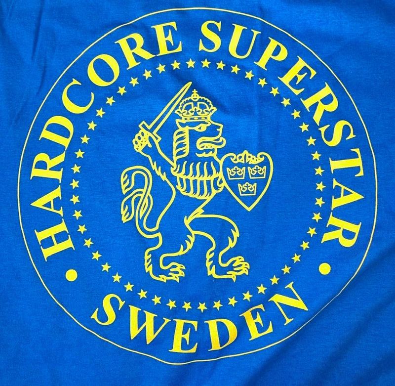 Hardcore Superstar T-Shirt Yellow and Blue