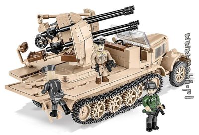 Köp COBI-2274 Tysk WW2 luftvärnskanon med tyska soldat figurer