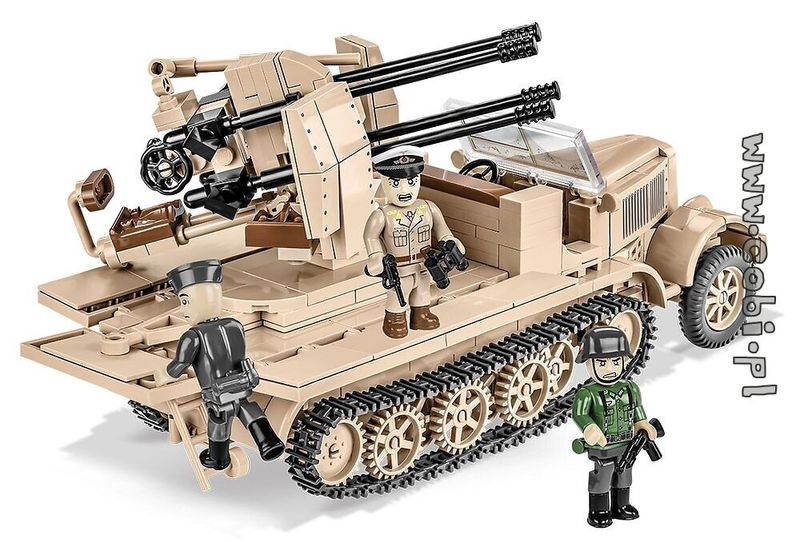 Köp COBI-2274 Tysk WW2 luftvärnskanon med tyska soldat figurer