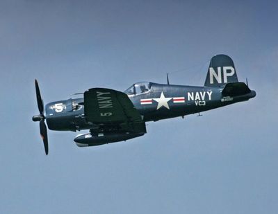 US Army AU-1 Corsair stridsflygplan från Korea kriget
