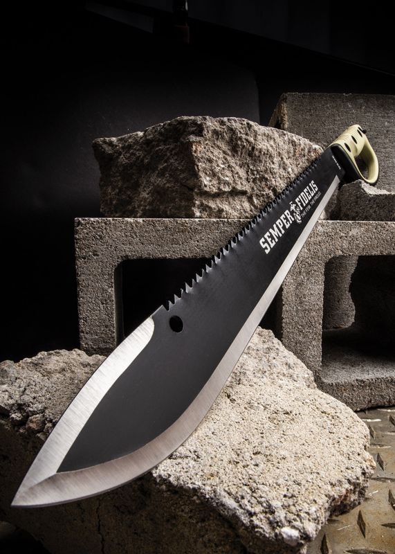 UC3191 USMC SEMPER FI SAWBACK MACHETE
