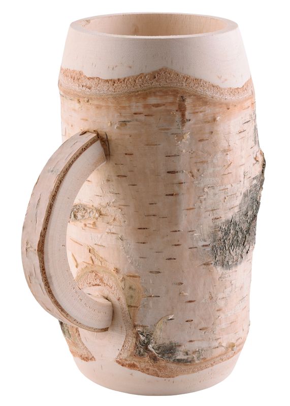 VIKING ÖLMUGG I ÄKTA BJÖRK - 0,5 L