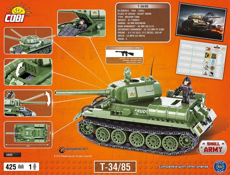 Sovjetisk Stridsvagn byggsats WWII