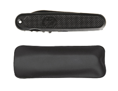 Svart Swiss army kniv