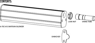 A-TEC A12 SHOTGUN SILENCER 12GA