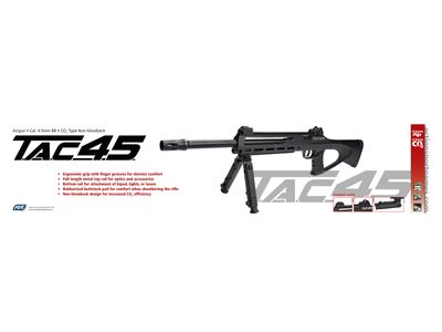 ASG TAC 4.5 S.W.A.T CO2 KOLSYREGEVÄR 4,5MM BB (Licensfri, max 10 joule)