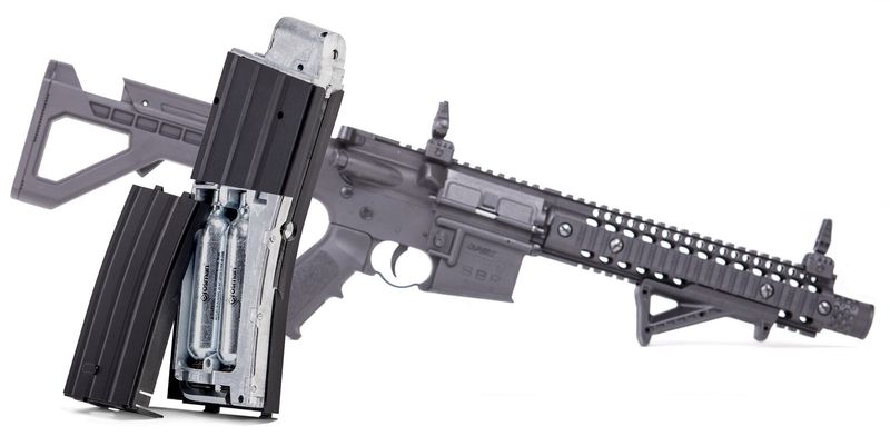 CROSMAN DPMS SBR KOLSYREGEVÄR 4,5MM - FULL AUTO