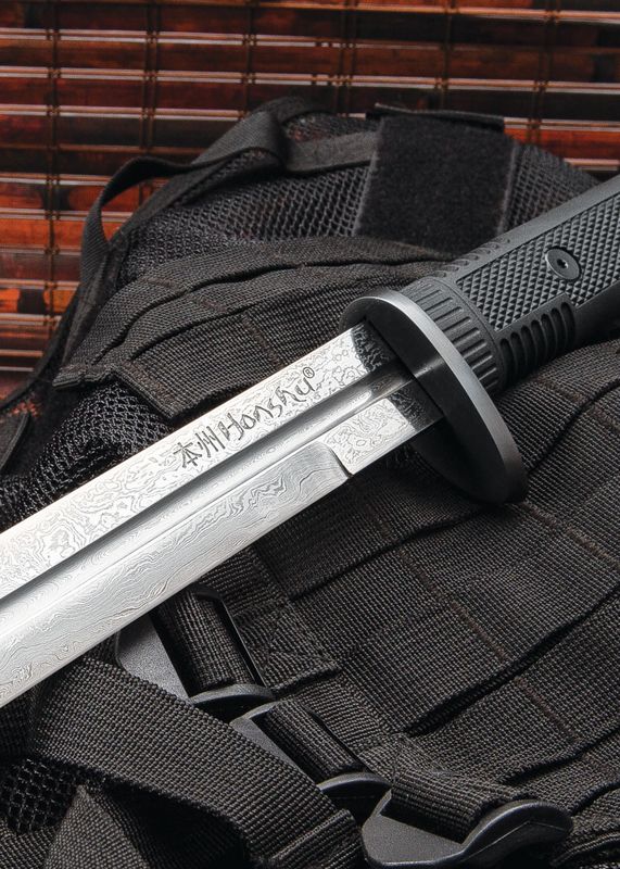 Honshu Double Edge Sword, Dark Damascus
