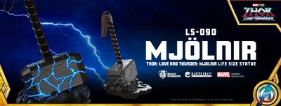 Thor: Love and Thunder - Mjolnir 1:1 Skala Staty