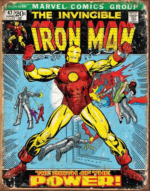 Iron-man Vintage tennskylt