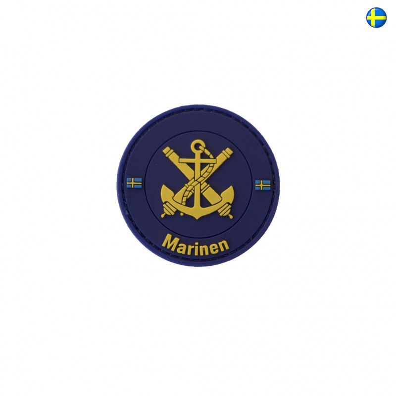 Marinen PVC 3D Svensk patch