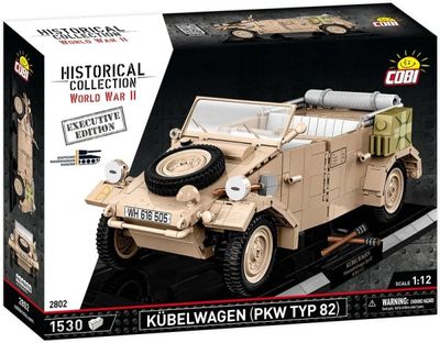 Tysk WW2 Kubelwagen Personenkraftwagen Typ 82 Executive Edition - 1:12