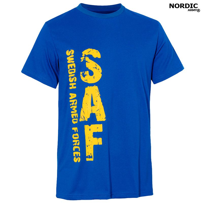 Nordic Army T-Shirt SAF (Swedish Armed Forces) - blå & gul