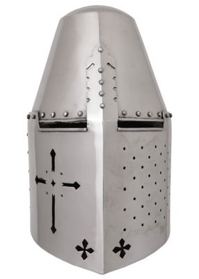 Crusader hjälm med tvärsnitt, 1,6 mm stål