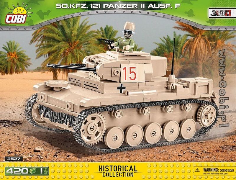 SD. KFZ. 121 Panzer II Ausf. F - tysk tank från Afrikakåren