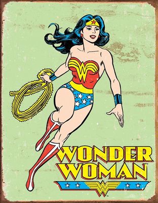 Wonder Woman Retro Tin Sign