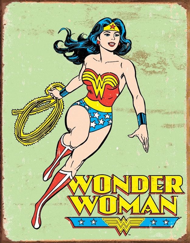 Wonder Woman Retro Tin Sign