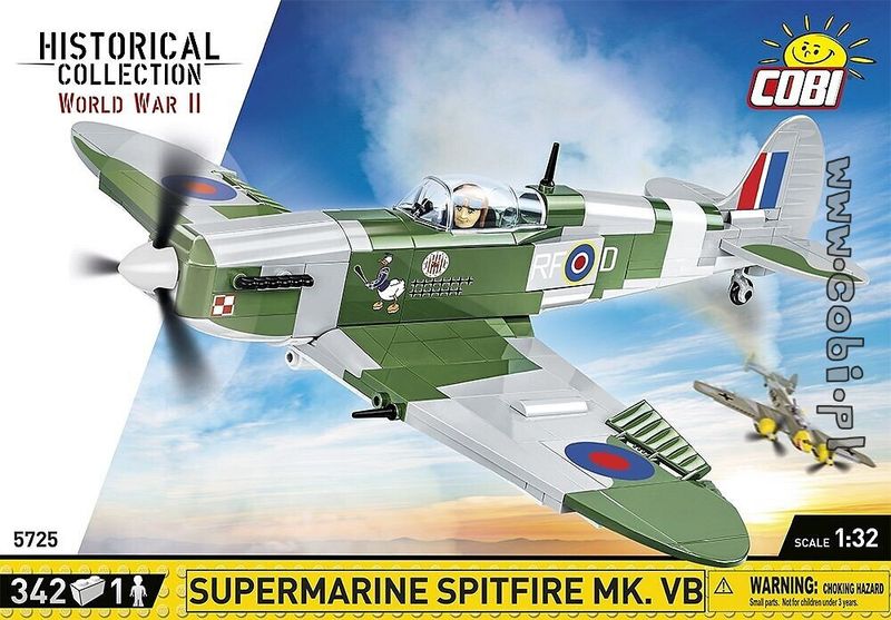 Supermarine Spitfire jaktplan byggsats från Cobi blocks