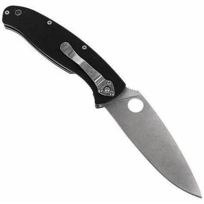 C142GP Spyderco Resilience fällkniv - Rakbladsvass egg