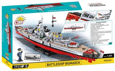 Cobi Slagskeppet Bismarck i byggmodell i hög kvalité