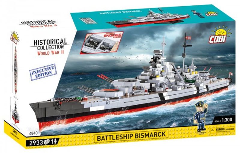 Cobi Slagskeppet Bismarck i byggmodell i hög kvalité