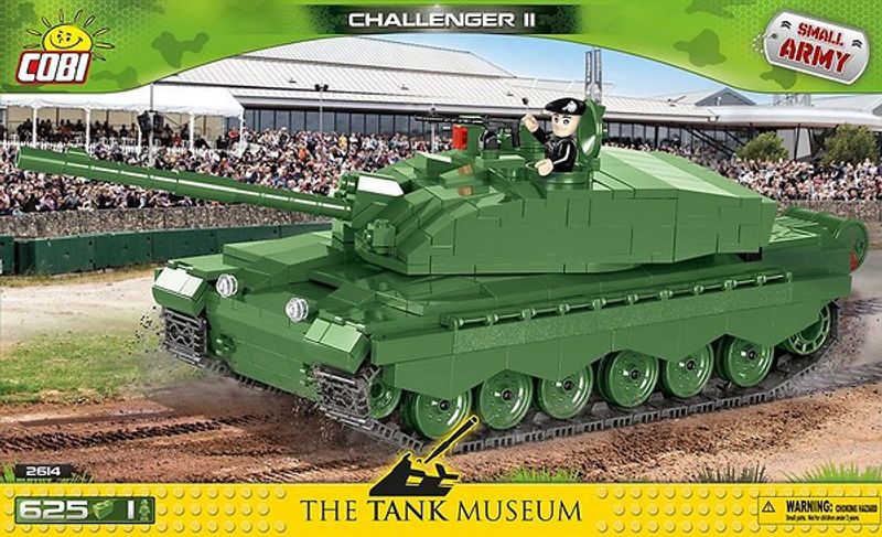 COBI-2614 Challenger II Brittisk stridsvagn med 625 byggblock