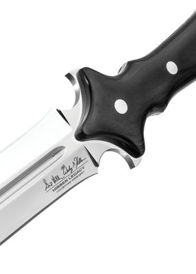 Gill Hibben Legacy samlarkniv med läderhölster