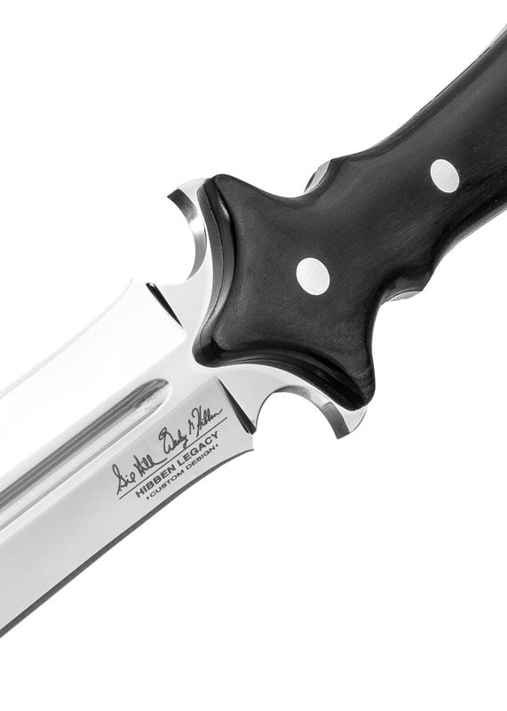 Gill Hibben Legacy samlarkniv med läderhölster