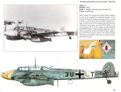 Messerschmitt BF110 D WW2 tyskt jaktplan byggsats