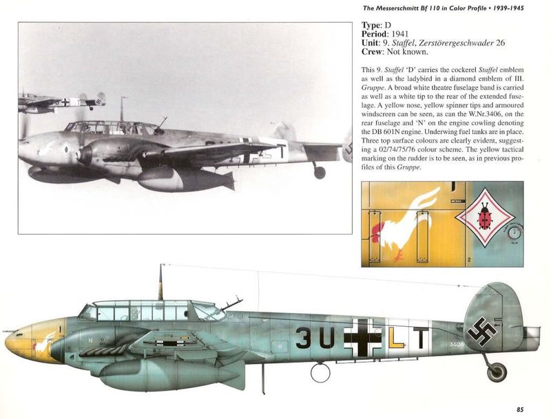 Messerschmitt BF110 D WW2 tyskt jaktplan byggsats
