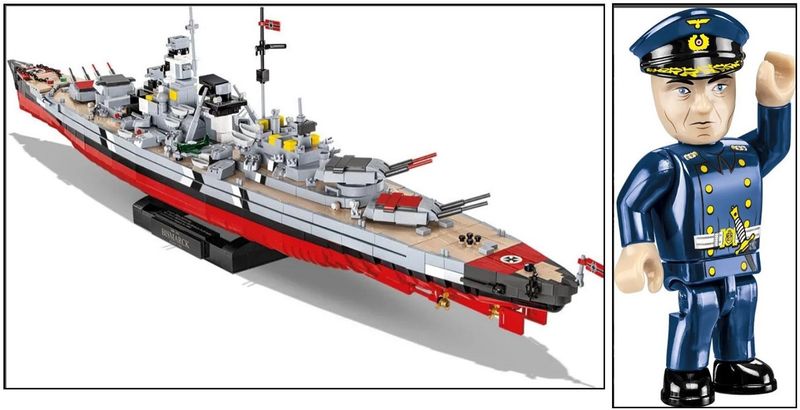 Cobi Slagskeppet Bismarck i byggmodell i hög kvalité
