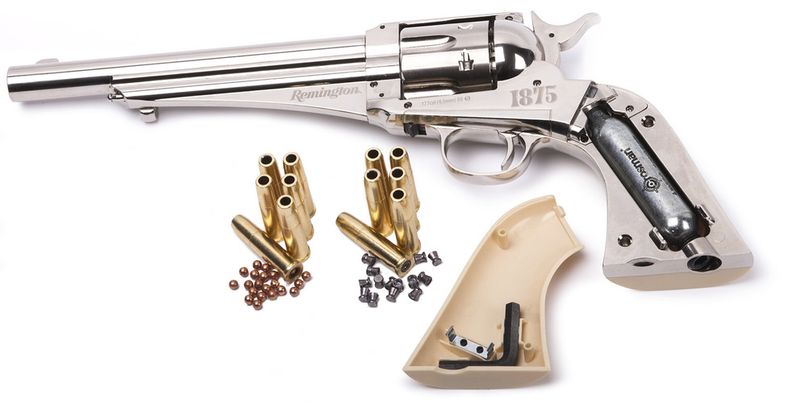 REMINGTON 1875 CO2 DRIVEN, FULL METALL, SINGLE ACTION ARMY REVOLVER (LICENSFRI)