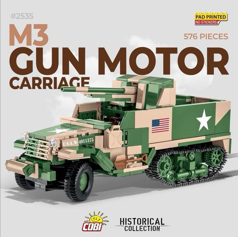 COBI-2535 M3 Gun Motor Carriage - US Army WW2 militärfordon