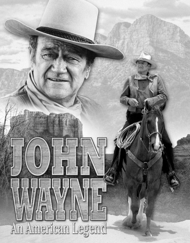 John Wayne American Legend - läcker tenn skylt