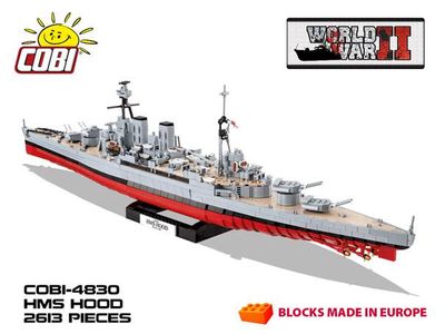 COBI-4830 HMS Hood WW2 brittiskt slagskepp i byggsats