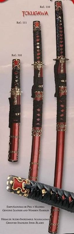 TOKUGAWA SAMURAJSVÄRD -  3 SET DELUXE