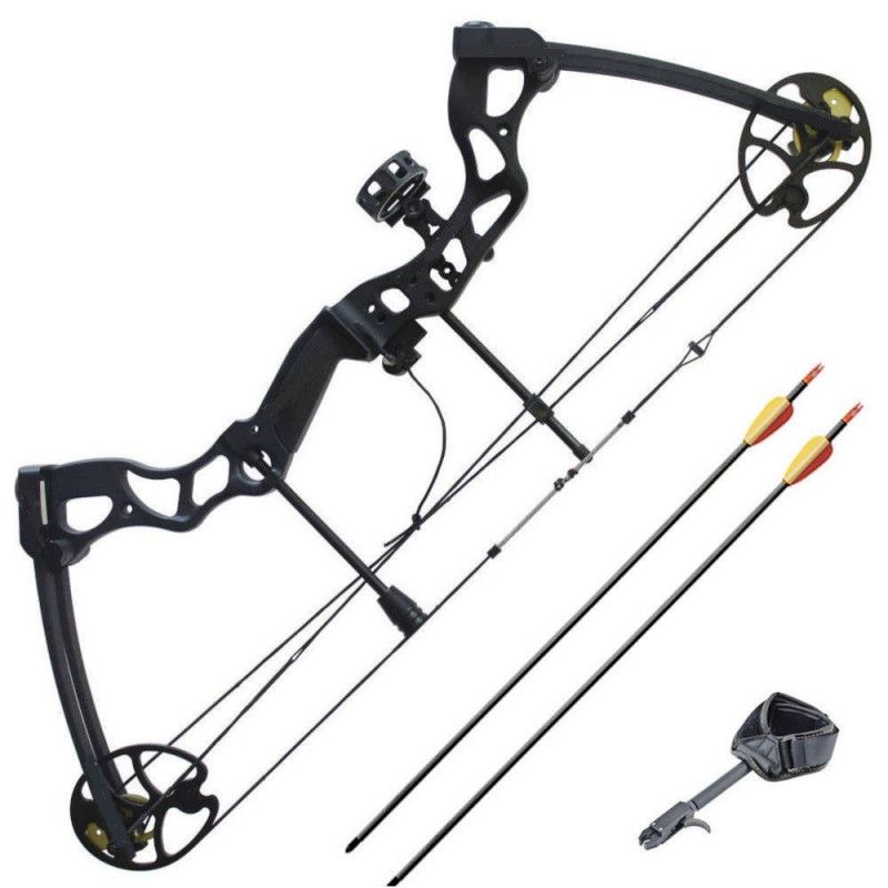 Compound pilbåge 55 pound kit svart färg