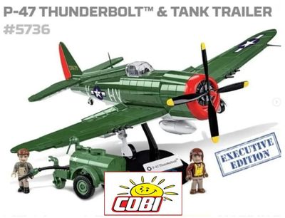 COBI WW2 P47 Thunderbolt stridsflygplan i Executive Edition