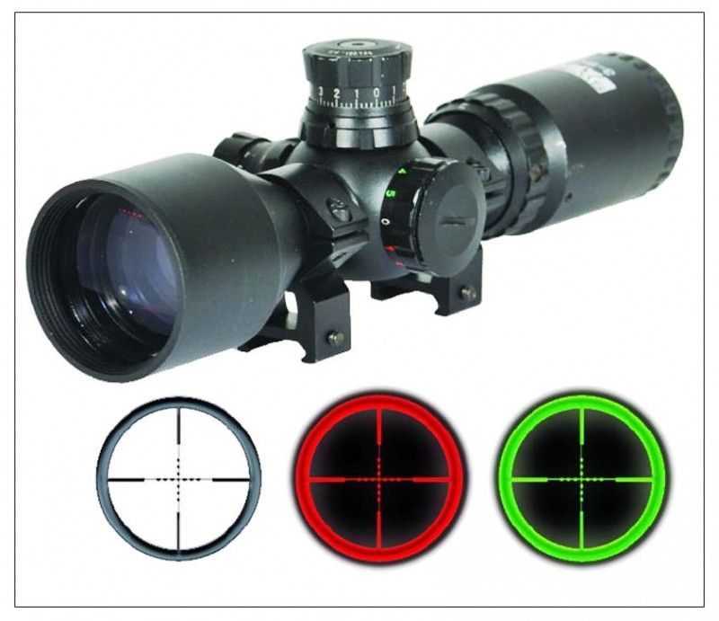 Swiss Arms 3-9X40 belyst kikarsikte