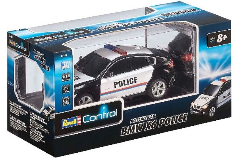 BMW X6 Radiostyrd polisbil i skala 1:24 från Revell